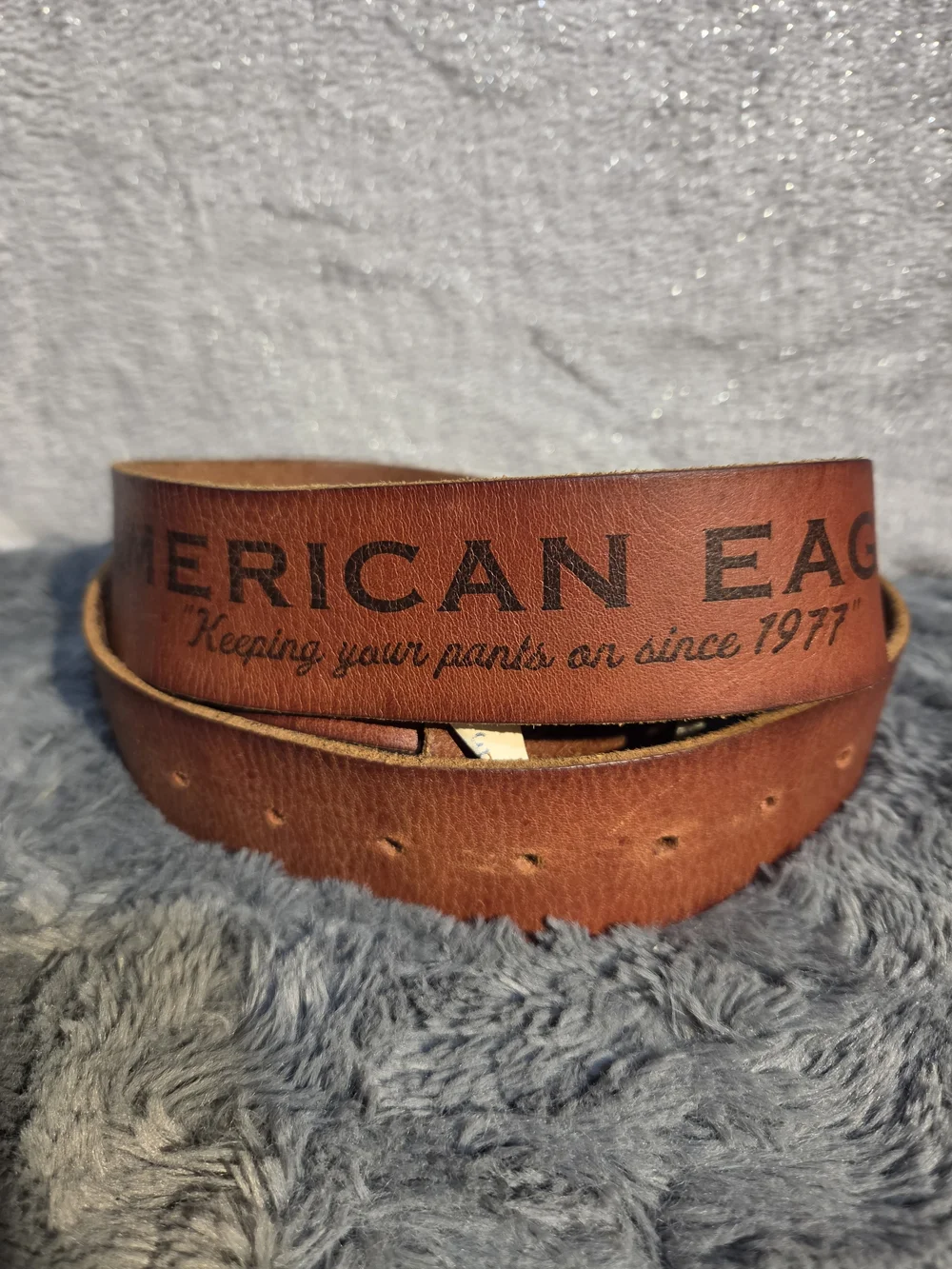 American Eagle Outfitters Men's Brown Leather Belt